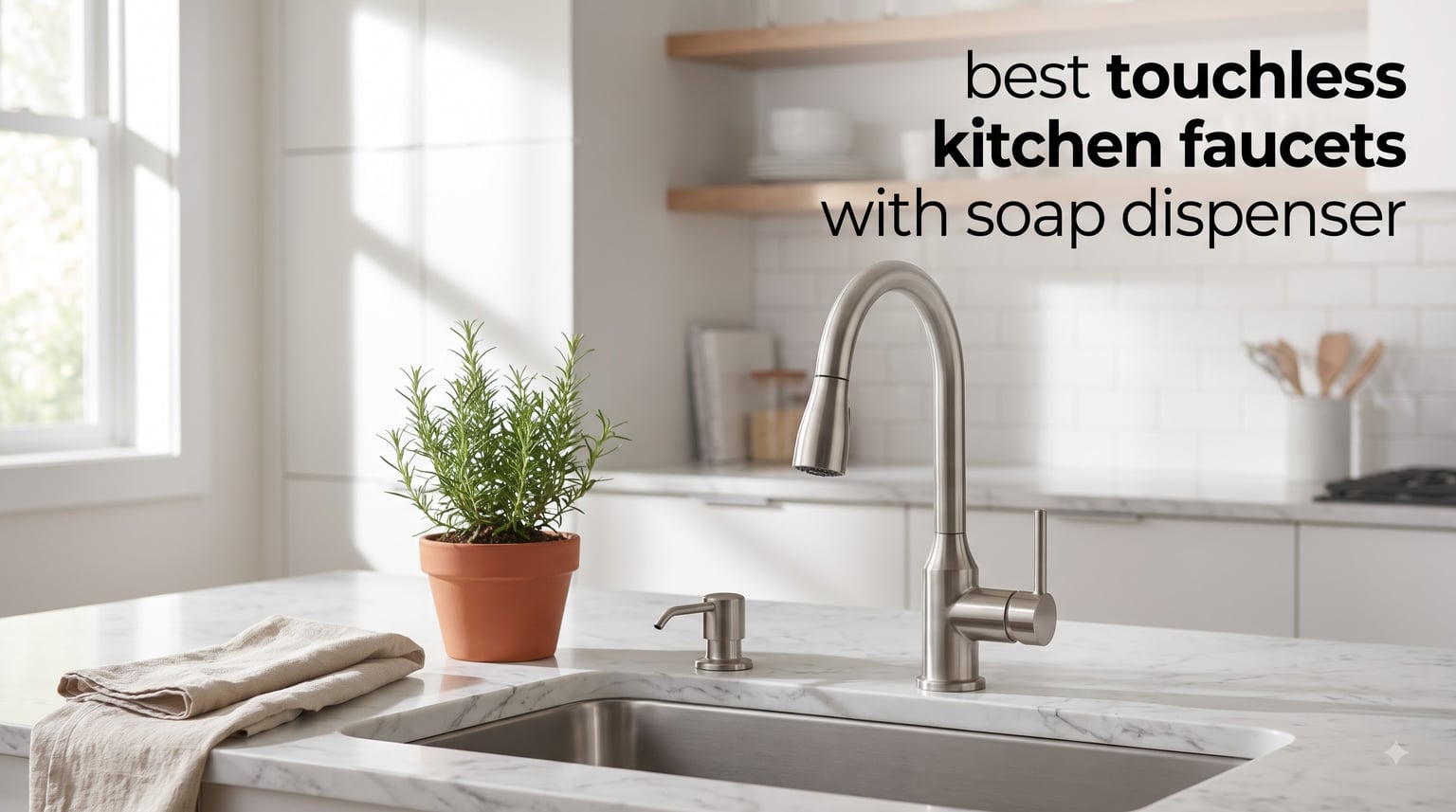 best touchless kitchen faucets with soap dispenser