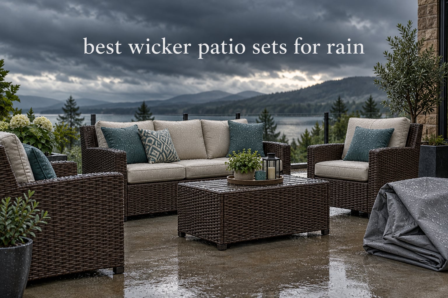 best wicker patio sets for rain