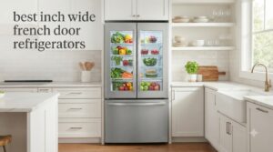 best 33 inch wide french door refrigerators