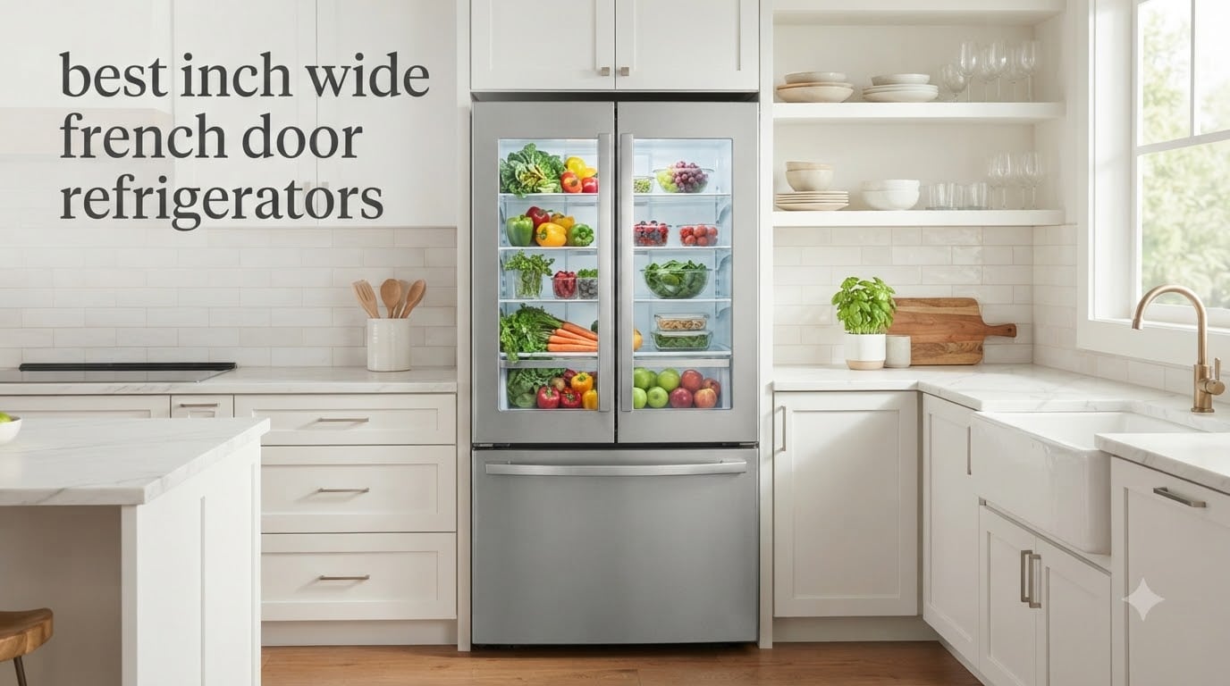 best 33 inch wide french door refrigerators