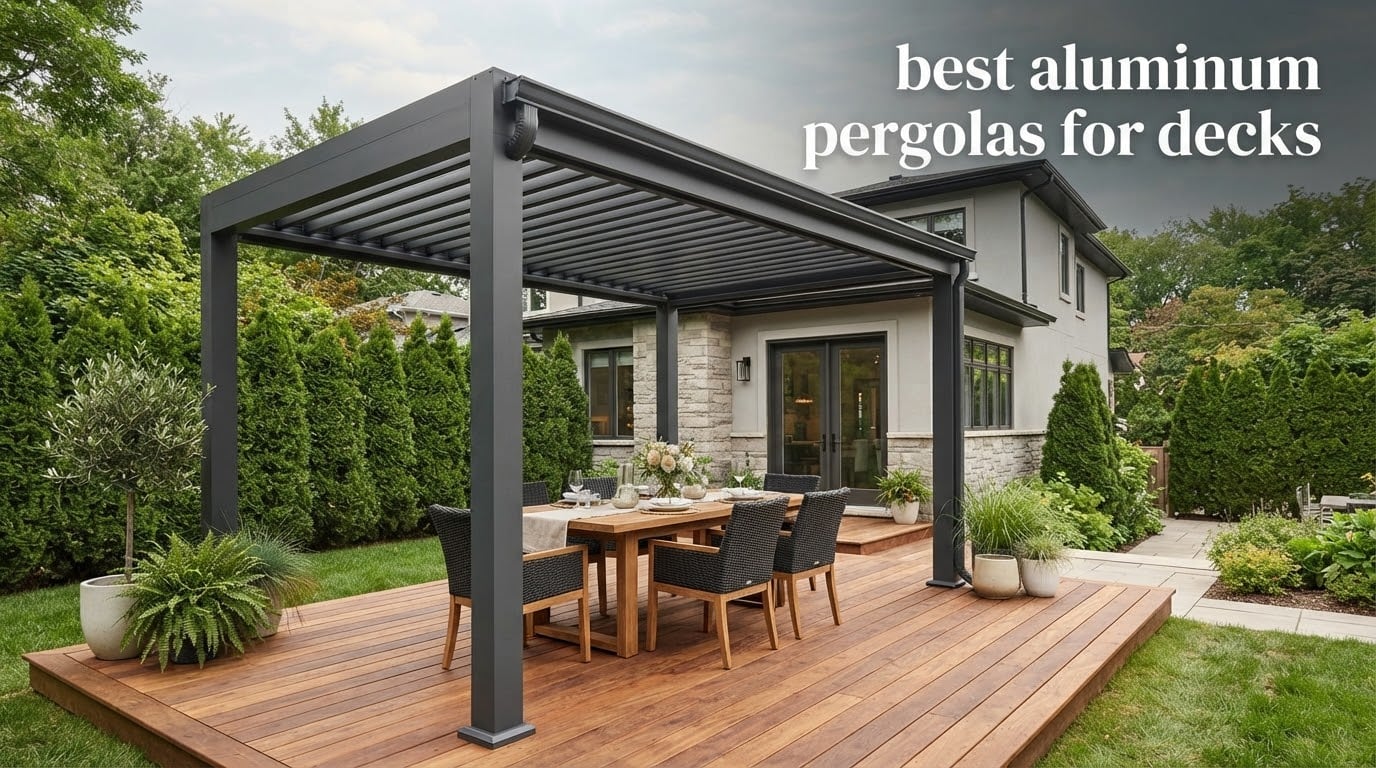 best aluminum pergolas for decks