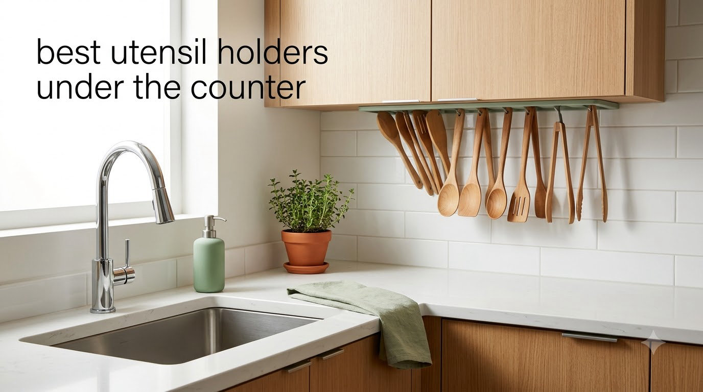 best utensil holders under the counter