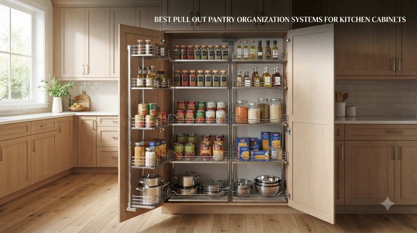 best pull out pantry organization systems for kitchen cabinets