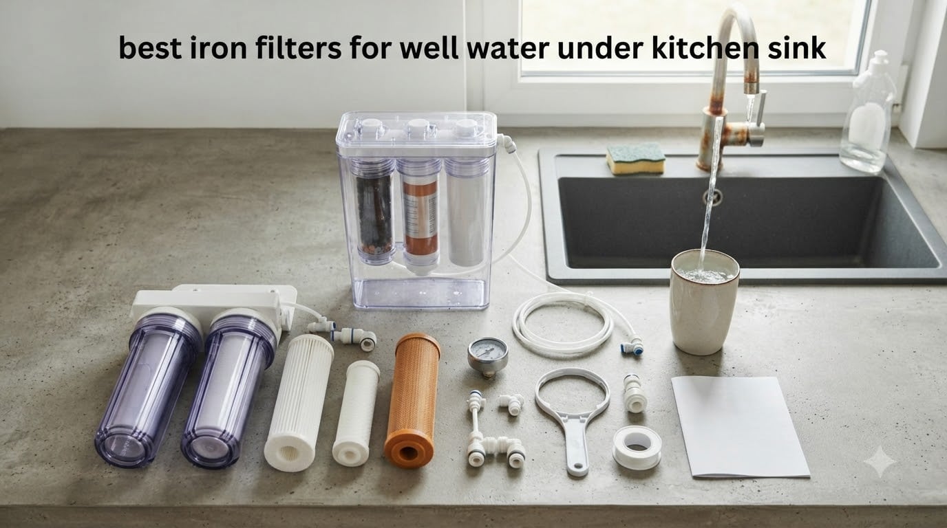 best iron filters for well water under kitchen sink