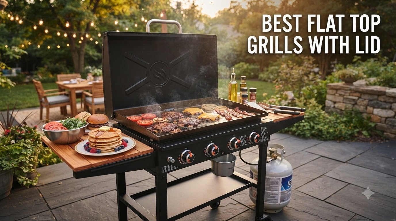 best flat top grills with lid