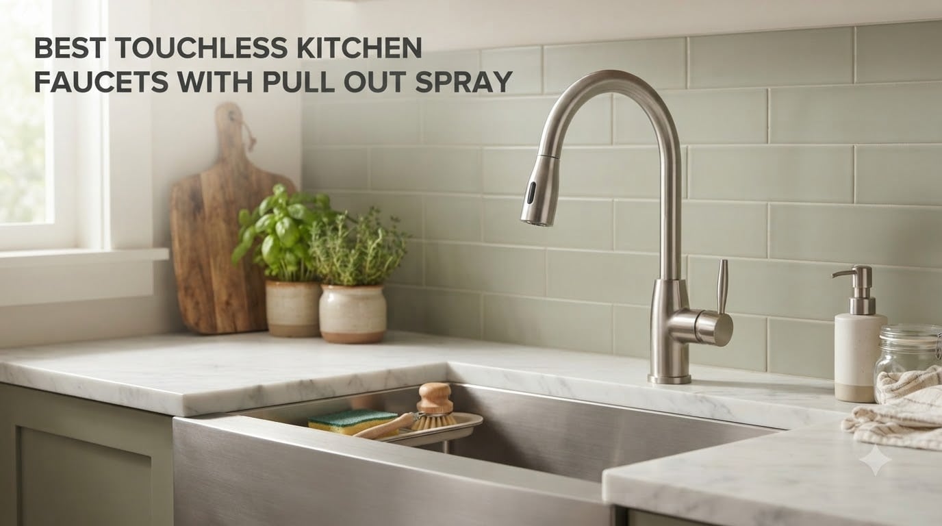 best touchless kitchen faucets with pull out spray