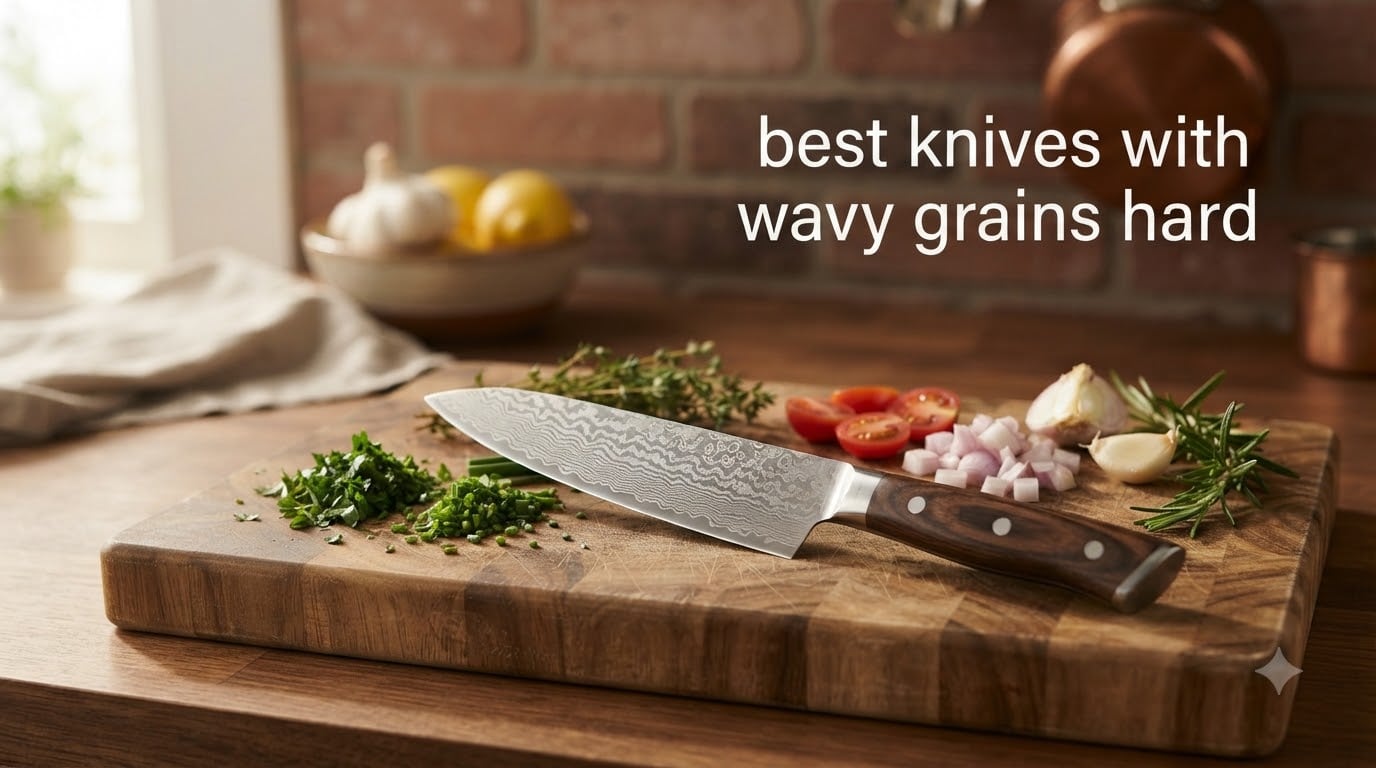 best knives with wavy grains hard