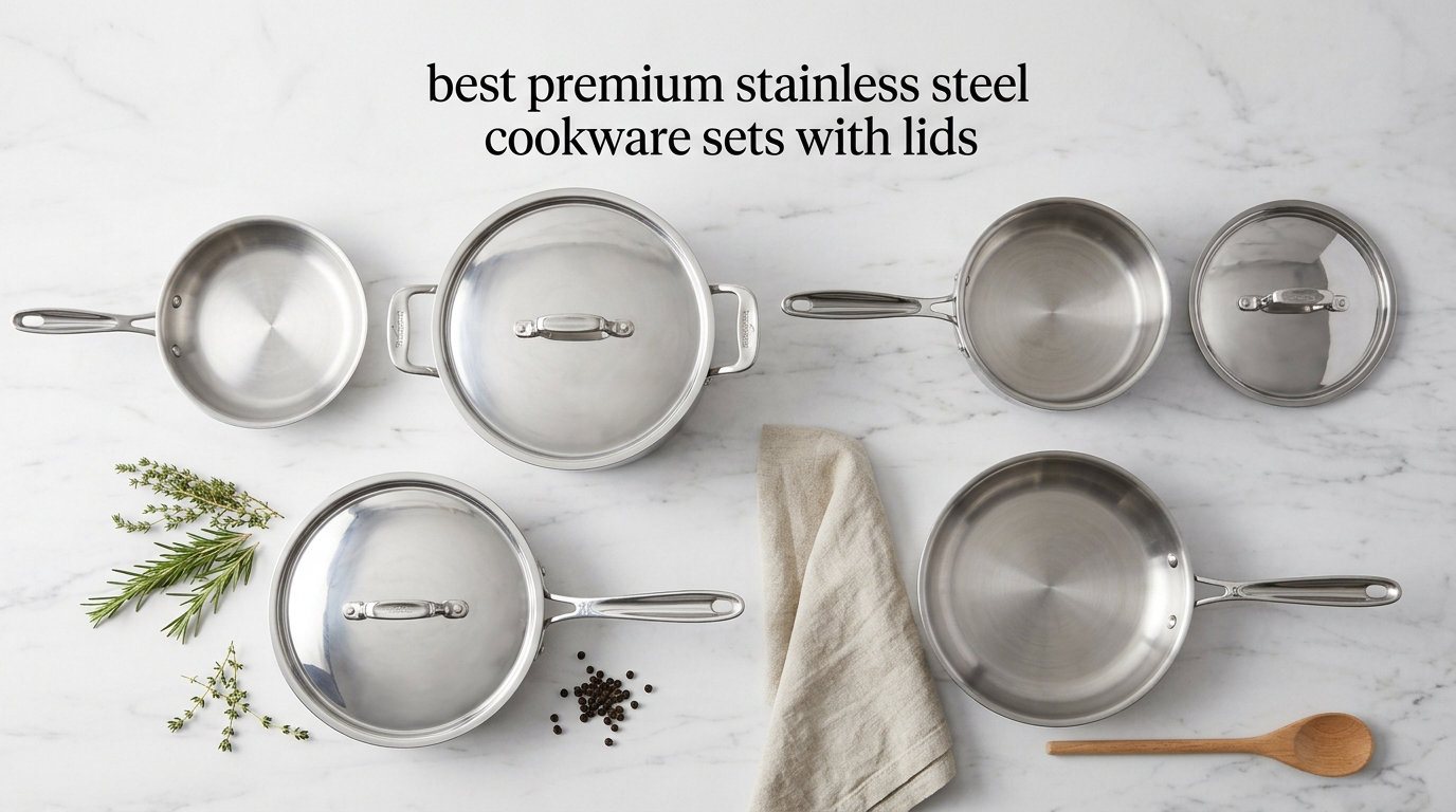 best premium stainless steel cookware sets with lids