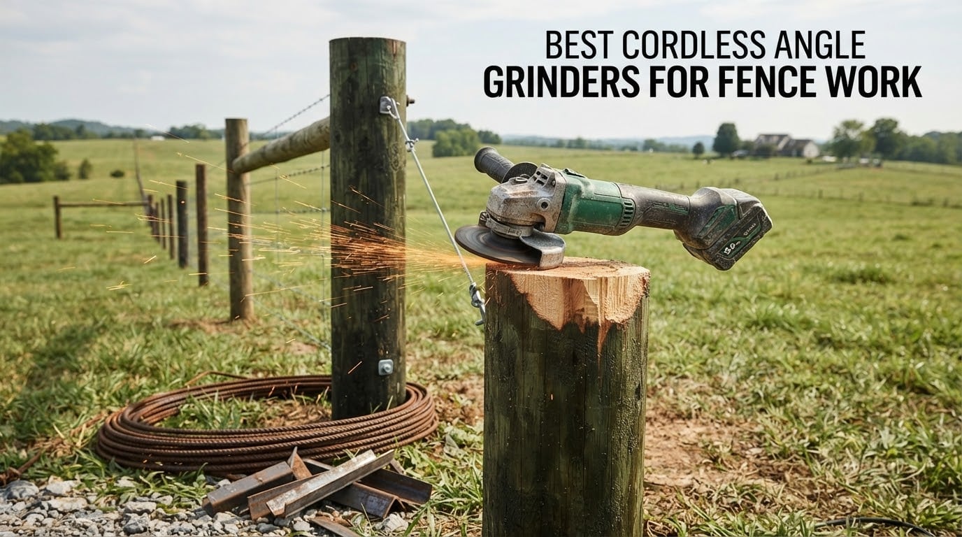 best cordless angle grinders for fence work