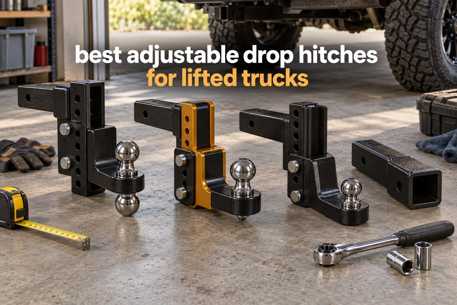 best adjustable drop hitches for lifted trucks