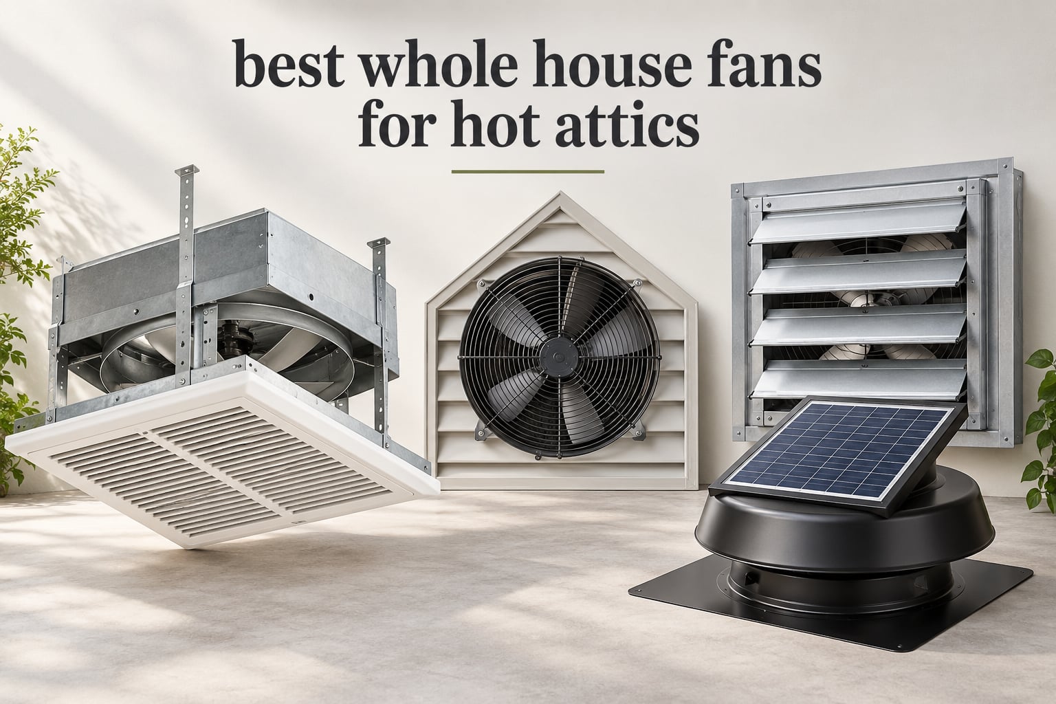 best whole house fans for hot attics